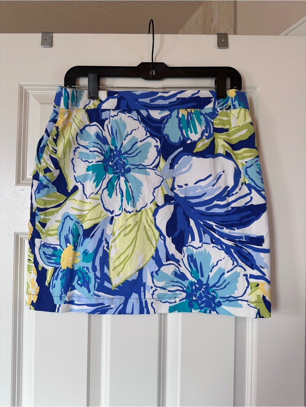 Rafaella Floral Blue Skort Sz M